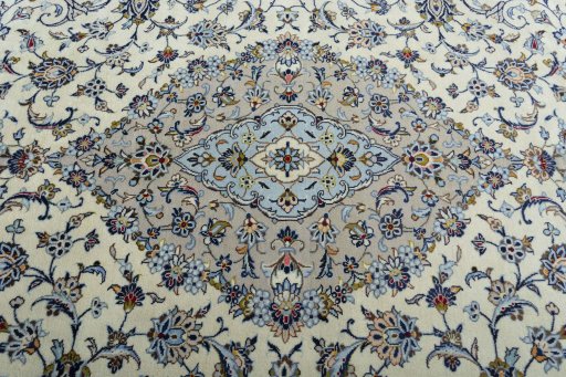 Central medallion detail of New Kashan rug from Iran / Persia
