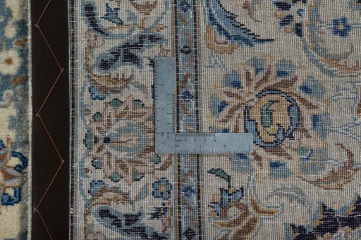 Central medallion detail of 1970s Kashan rug from Iran / Persia