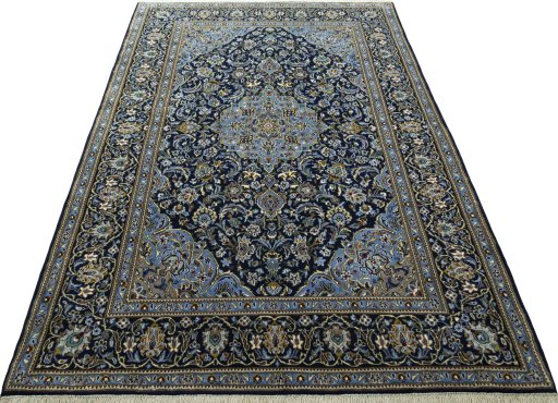 Surface texture of New Kashan rug with natural Cork and intricate pattern