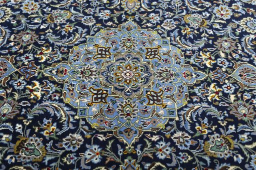 Central medallion detail of New Kashan rug from Iran / Persia