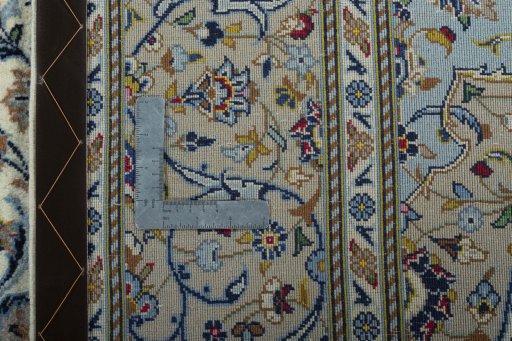Central medallion detail of New Kashan rug from Iran / Persia