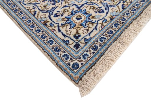 Central medallion detail of 1990s Kashan rug from Iran / Persia