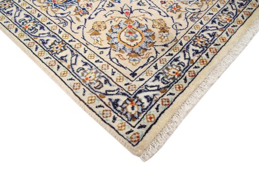 Central medallion detail of 2000s Kashan rug from Iran / Persia