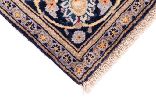 Central medallion detail of 2003s Kashan rug from Iran / Persia