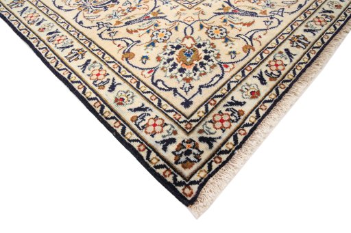 Central medallion detail of 1990s Kashan rug from Iran / Persia