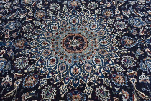 Central medallion detail of New Kashmar rug from Iran / Persia