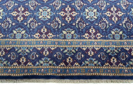 Central medallion detail of 2000s Kashmar rug from Iran / Persia