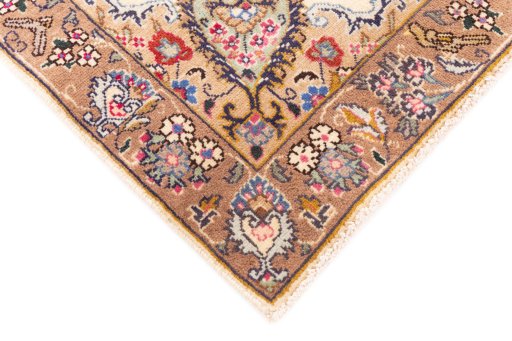 Central medallion detail of 2005s Kashmar rug from Iran / Persia