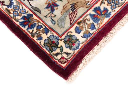 Central medallion detail of 2005s Kashmar rug from Iran / Persia