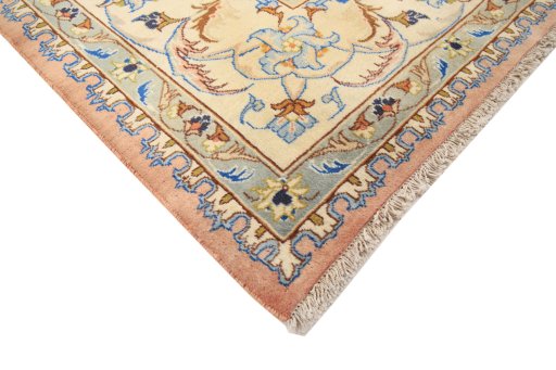 Central medallion detail of 1990s Kashmar rug from Iran / Persia