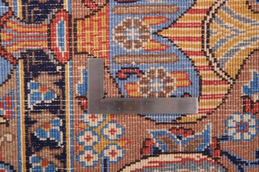 Central medallion detail of 1990s Kashmar rug from Iran / Persia