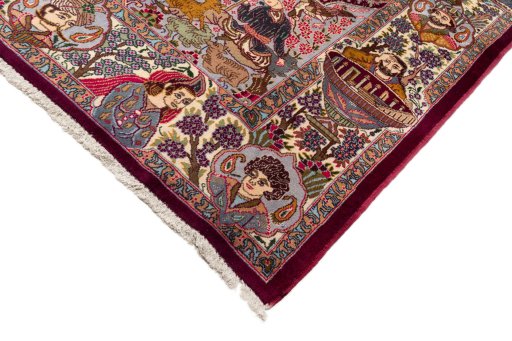 Central medallion detail of 2018s Kashmar rug from Iran / Persia