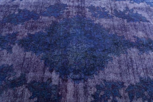 Central medallion detail of 1970s Kerman rug from Iran / Persia