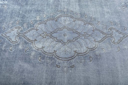 Central medallion detail of 1970s Kerman rug from Iran / Persia