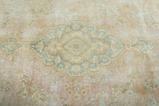 Central medallion detail of 1970s Kerman rug from Iran / Persia