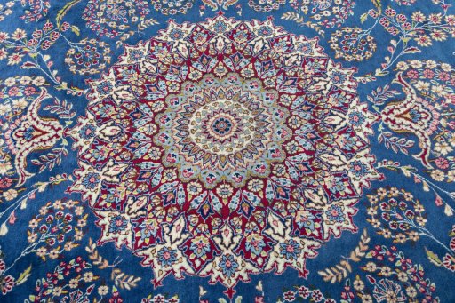Central medallion detail of New Kerman rug from Iran / Persia