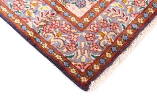 Central medallion detail of 1980s Kerman rug from Iran / Persia
