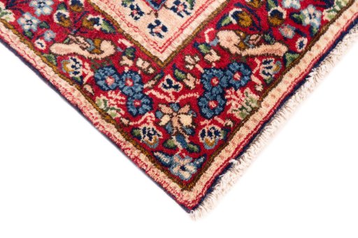 Central medallion detail of 1970s Kerman rug from Iran / Persia