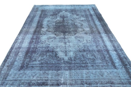 Surface texture of 1970s Khorasan rug with natural Wool and intricate pattern