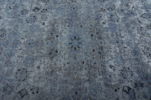 Central medallion detail of 1950s Mashad rug from Iran / Persia