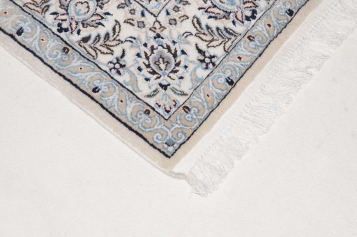 Surface texture of New Nain rug with natural Cork and intricate pattern