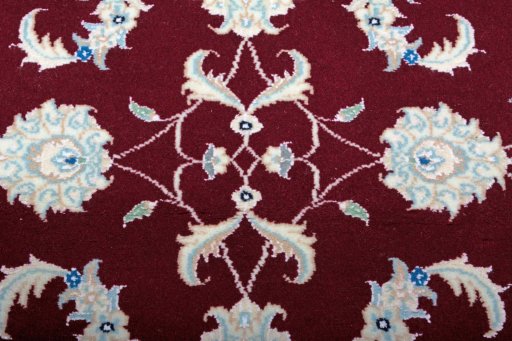 Surface texture of New Nain rug with natural Cork and intricate pattern