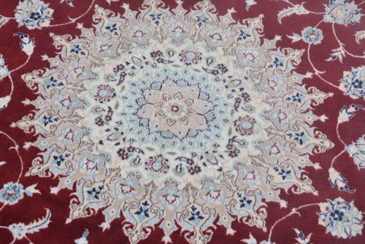 Surface texture of New Nain rug with natural Cork and intricate pattern