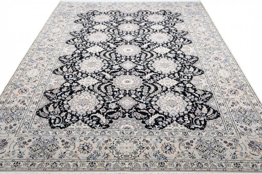 Surface texture of New Nain rug with natural Cork and intricate pattern