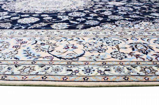Surface texture of New Nain rug with natural Cork and intricate pattern