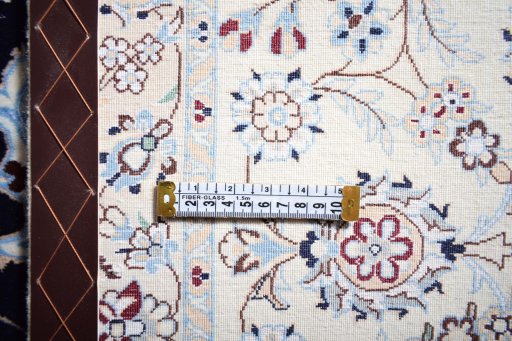 Surface texture of New Nain rug with natural Cork and intricate pattern