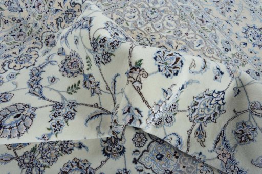 Surface texture of New Nain rug with natural Cork and intricate pattern