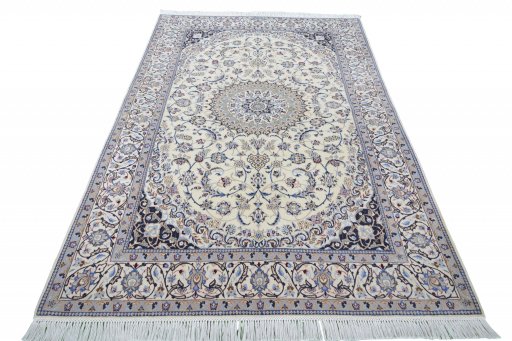 Surface texture of New Nain rug with natural Cork and intricate pattern