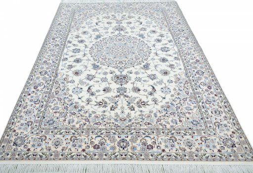 Surface texture of New Nain rug with natural Cork and intricate pattern