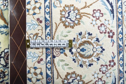 Surface texture of New Nain rug with natural Cork and intricate pattern