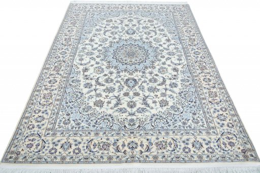 Surface texture of New Nain rug with natural Cork and intricate pattern