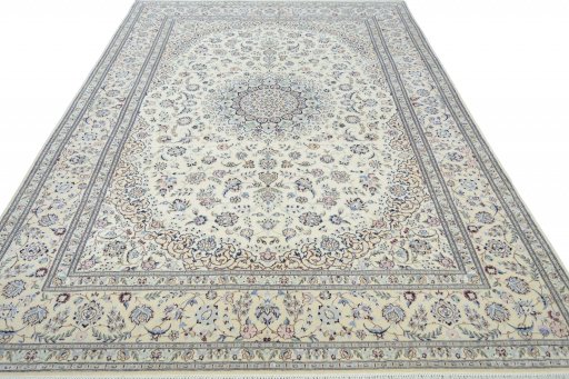 Surface texture of New Nain rug with natural Cork and intricate pattern