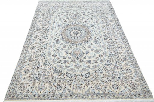 Surface texture of New Nain rug with natural Cork and intricate pattern