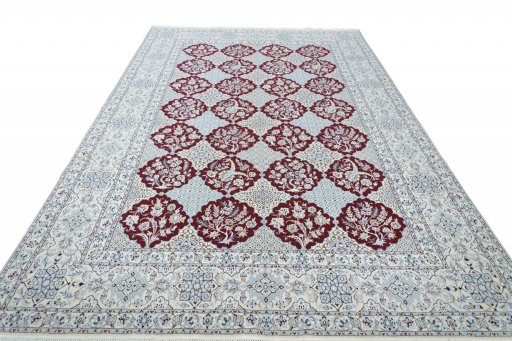 Surface texture of New Nain rug with natural Cork and intricate pattern