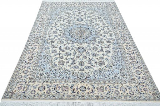 Surface texture of New Nain rug with natural Cork and intricate pattern