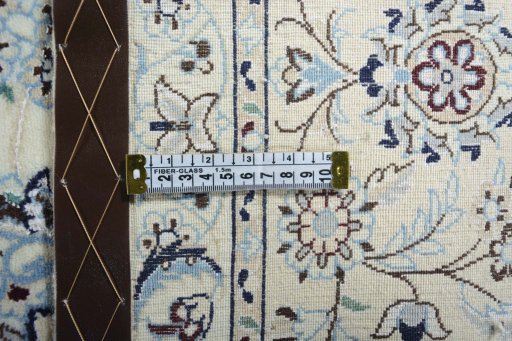 Central medallion detail of New Nain rug from Iran / Persia
