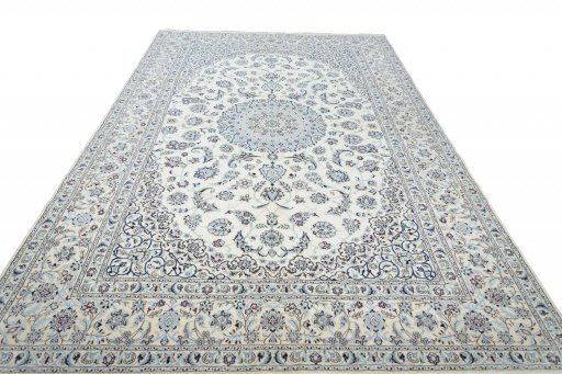 Surface texture of New Nain rug with natural Cork and intricate pattern
