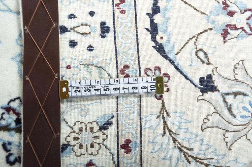 Central medallion detail of New Nain rug from Iran / Persia