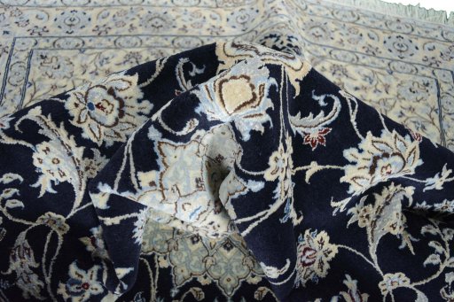 Surface texture of New Nain rug with natural Cork and intricate pattern