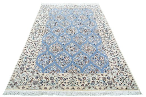 Surface texture of New Nain rug with natural Cork and intricate pattern