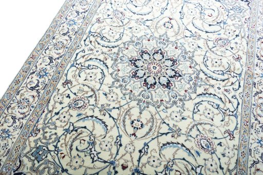 Surface texture of New Nain rug with natural Cork and intricate pattern
