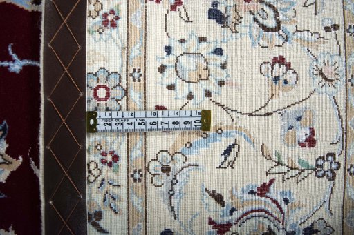 Surface texture of New Nain rug with natural Cork and intricate pattern