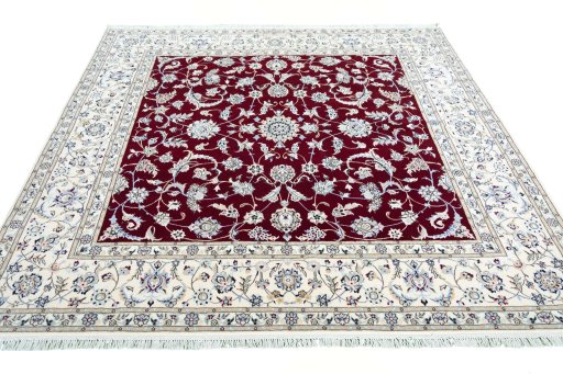 Surface texture of New Nain rug with natural Cork and intricate pattern