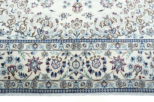 Full view of 2000s Nain rug from Iran / Persia, 300 × 200 cm in Beige tones