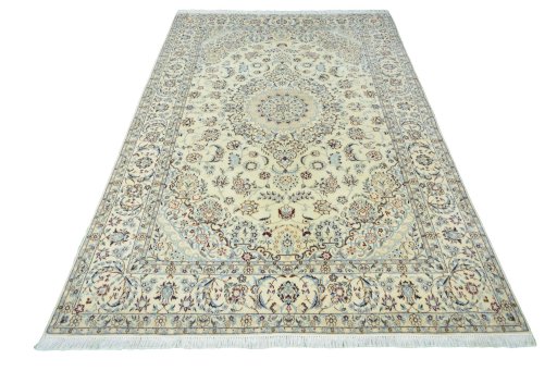 Surface texture of New Nain rug with natural Cork and intricate pattern