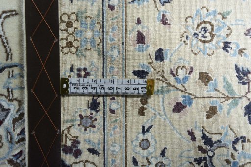 Central medallion detail of New Nain rug from Iran / Persia